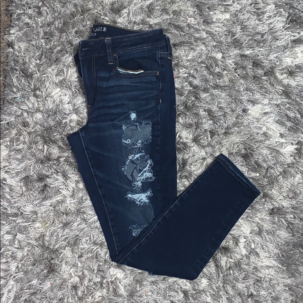 American eagle distressed jeggings